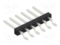 Connector: pin strips; pin header; male; PIN: 6; 2mm; SMT; 1x6; 100V
