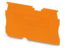 End piece; L: 29mm; W: 0.8mm; H: 48.6mm; Body: orange