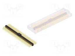 Connector: pin strips; pin header; male; PIN: 64; 2.54mm; SMT; 2x32
