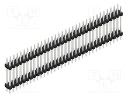 Connector: pin strips; pin header; male; PIN: 66; 2mm; THT; 2x33