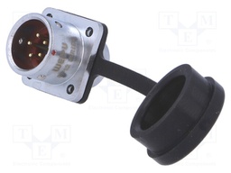 Socket; male; SF12; PIN: 5; IP67; 5A; soldering; 180V; 0.75mm2