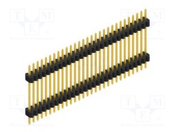 Connector: pin strips; pin header; male; PIN: 29; 1.27mm; THT; 1x29