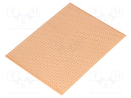 Board: universal; single sided,prototyping; W: 75mm; L: 100mm