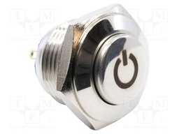 Switch: vandal resistant; Pos: 2; SPST-NO; 2A/48VDC; IP65; OFF-(ON)