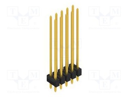 Connector: pin strips; pin header; male; PIN: 10; 2.54mm; THT; 2x5