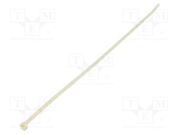 Cable tie; L: 181mm; W: 4.7mm; polyamide; 130N; white; Ømax: 45mm