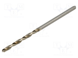 Drill bit; for metal; Ø: 2mm; 3pcs; blister; HSS SUPER