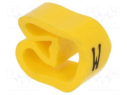 Markers for cables and wires; Label symbol: W; 8÷16mm; PVC; H: 6mm