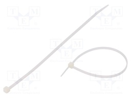 Cable tie; L: 203mm; W: 3.6mm; polyamide; 176.5N; natural; Ømax: 55mm