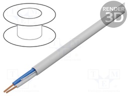 Wire; LON BUS; 1x2x16AWG; solid; Cu; unshielded; PVC; grey; 300V