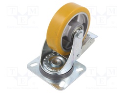 Transport wheel; Ø: 100mm; W: 30mm; H: 128mm; torsional with lock