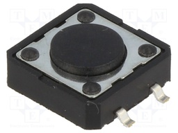 Microswitch TACT; SPST-NO; Pos: 2; 0.05A/12VDC; SMT; none; 1.6N