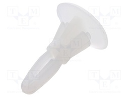 Assembly stud; polyamide; L: 6.4mm; latch/latch; Ø2: 6.35mm; Ø1: 4mm