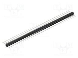 Connector: pin strips; pin header; male; PIN: 34; 2.54mm; SMT; 1x34