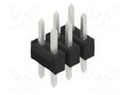 Connector: pin strips; pin header; male; PIN: 6; 2.54mm; THT; 2x3