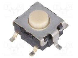 Microswitch TACT; SPST-NO; Pos: 2; 0.05A/24VDC; SMT; none; 1.57N