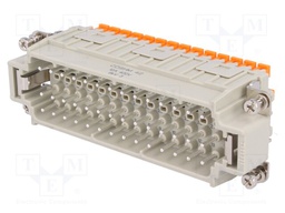 Connector: HDC; male; CDSH; PIN: 42; 42+PE; size 104.27; 10A; 400V
