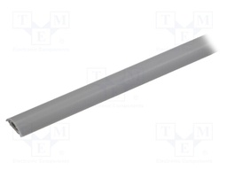Closed cable trunkings; Colour: grey; L: 1m; Mat: PVC; H: 6mm; W: 20mm