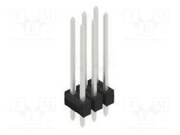 Connector: pin strips; pin header; male; PIN: 6; 2.54mm; THT; 2x3
