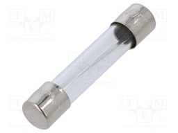 Fuse: fuse; 12A; 32VAC; glass; 6.35x31.8mm; brass; bulk