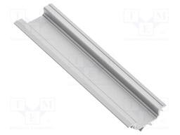 Profiles for LED modules; silver; 1m; GALAX; aluminium; angular