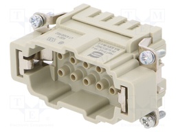 Connector: HDC; male; Han Hv E; PIN: 5(3+2); size 10B