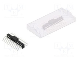 Connector: pin strips; pin header; male; PIN: 22; 2.54mm; SMT; 2x11
