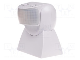 Sensor: movement; wall mount; 195÷265VAC; IP65; 5A; -20÷40°C; 12m