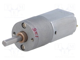 Motor: DC; with gearbox; 12VDC; 1.6A; Shaft: D spring; 110rpm