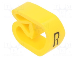 Markers for cables and wires; Label symbol: R; 8÷16mm; PVC; PA