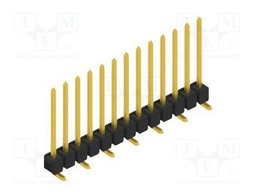 Connector: pin strips; pin header; male; PIN: 13; 2.54mm; SMT; 1x13