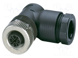 Connector: M12; plug; PIN: 4; 630V; angled; IP67; screw terminal