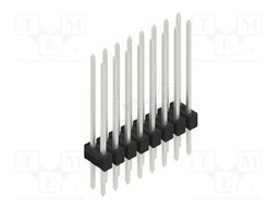 Connector: pin strips; pin header; male; PIN: 16; 2.54mm; THT; 2x8