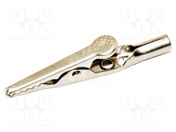 Crocodile clip; 10A; Grip capac: max.7.9mm; Socket size: 4mm