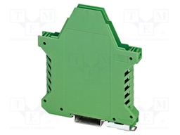 Enclosure base; with FE contact; green; UL94V-0; ME 12,5; Y: 99mm