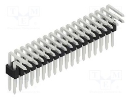 Connector: pin strips; pin header; male; PIN: 36; 1.27mm; THT; 2x18