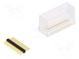 Connector: pin strips; pin header; male; PIN: 15; 1.27mm; SMT; 1x15