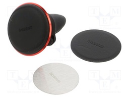 Car holder; black-red; air vent; Features: magnetic holder