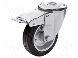 Transport wheel; Ø: 80mm; W: 25mm; H: 107mm; torsional with lock