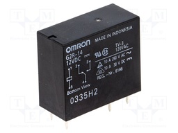 Relay: electromagnetic; SPDT; Ucoil: 12VDC; 10A/250VAC; 10A/30VDC