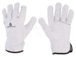 Protective gloves; Size: 9; natural leather; FBN49