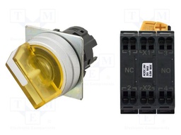 Switch: rotary; 22mm; LED; Pos: 2