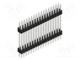 Connector: pin strips; pin header; male; PIN: 34; 1.27mm; THT; 2x17