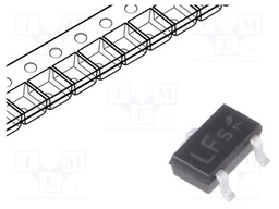 Transistor: N-MOSFET; unipolar; 20V; 3.7A; 0.5W; SC59