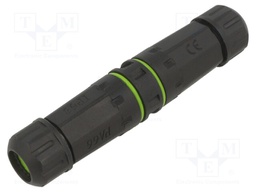 Connector: fiber optic; coupler; LC; for cable; ways: 2; straight