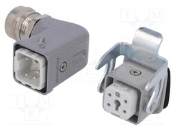 Connector: HDC; male + female; C146; PIN: 5; 4+PE; size A3; M20; 10A
