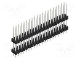 Connector: pin strips; pin header; male; PIN: 40; 2.54mm; THT; 2x20