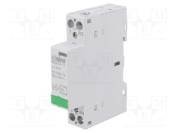 Contactor: 2-pole installation; NC + NO; 24VAC; 24VDC; 32A; DIN