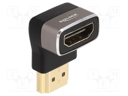 Adapter; HDMI socket,HDMI plug 90° up/down; 8K,HEC,UHD 4320p