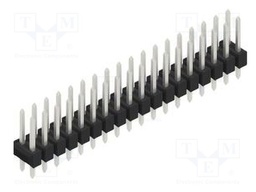 Connector: pin strips; pin header; male; PIN: 36; 2.54mm; THT; 2x18